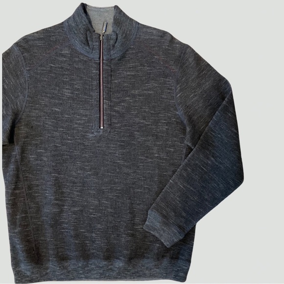 Tommy Bahama | Reversible Pullover | Flipsider | Half Zip | Gray | Large - Picture 5 of 15